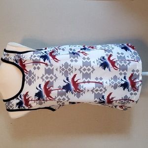 5/$20 Mens M Original Deluxe Supply hawaiin tank top